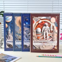 Carnet de croquis A4 à spirale pour le commerce extérieur, idéal pour les étudiants en art, cahier de dessin rapide, pages vierges extra-épaisses, 24 feuilles