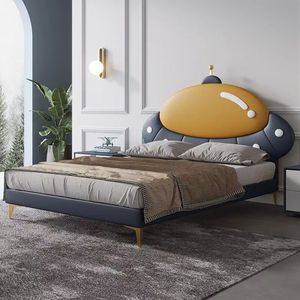 Tàu vũ trụ trẻ em giường 1.2m hiện đại tối giản cho cô gái chàng trai Thanh Niên phòng với chủ đề phi hành gia & guardrails - Product Image 1