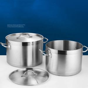 ชุดเครื่องครัวสแตนเลสสำหรับธุรกิจอาหารแบบ OEM/ODM พร้อมหม้อซุปโลหะหูจับคู่ - Product Image 3