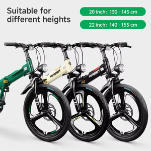 2025 nouveauté cycle pliable léger avec engrenages à 7 vitesses design compact parfait pour les déplacements urbains vélo de montagne pliant - Product Image 6