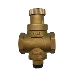 Atacado DN20 ajustável Brass água pressão reduzindo válvula