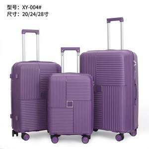 Juego de Maletas de 3 Piezas con Ruedas Giratorias de 20/24/28 Pulgadas, Diseño de Rayas Verticales, Ligeras, con Rotación de 360 Grados °   Ruedas y Bloqueo de Seguridad - Product Image 5