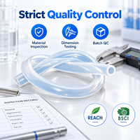 Tube en silicone transparent sur mesure, qualité alimentaire, flexible, pour le transfert de fluides, équipement médical, fabricant OEM