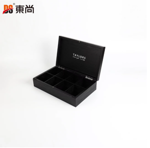 DS Wholesale Luxury Handmade Customized Recyclable Guangdong Tea Bag Storage MDF Rectangle <b>Wooden</b> <b>Box</b> Gift Display DST-1008 - Product Image 4