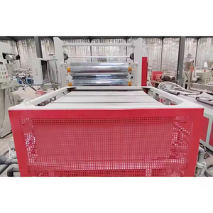 Máquina extrusora de paneles de mármol artificial de PVC usada, línea de producción de paneles de láminas de mármol UV de PVC - Product Image 5
