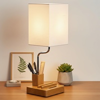 Lampe de Chevet/Bureau Flexible Rechargeable DC avec Indicateur de Batterie 8000mAh, Support Téléphone, Porte-Stylo et Contrôle Tactile Réglable pour le Bureau