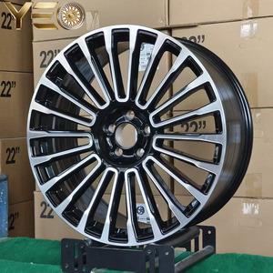 YEO Nuovi Cerchi in Lega da 23 Pollici 5x120 per <span class=keywords><strong>Range</strong></span> <span class=keywords><strong>Rover</strong></span>, Ruote per Auto Passeggeri, Cerchi in Lega di Alluminio Neri con Faccia Lavorata in Vendita - Product Image 1