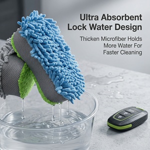 QT-P004 Spugna per Lavaggio Auto a Forma di 8 in Ciniglia e Microfibra, Spugna Multifunzionale per Detailing Auto, Facile da Usare, Colore e Logo Personalizzabili - Product Image 4