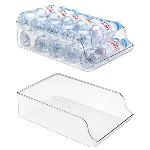 Modern Stackable Plastic Organizer for Kitchen Pantry Fridge Drawer Storage for Bag Storage in Refrigerator Holders