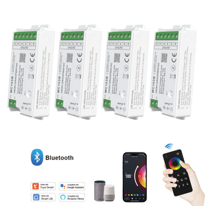 C103B Aipin Mash Group Sync Tuya Smart Bluetooth RGB Nachtlicht 12V 24V COB LED Strip Controller mit 4 Zonen Fernbedienung - Product Image 1