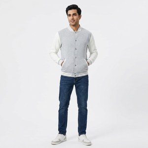 Blouson d'hiver matelassé varsity 2024 le plus vendu, broderie chenille plate personnalisée de haute qualité, col montant, pour homme FINER THREADS - Product Image 1