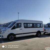 Nouveau minibus Foton avec 16 places, toit haut et moteur diesel Cummins, direction à gauche, transmission manuelle, prix