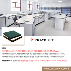 لوح صفائح عالي الجودة HPL مقاوم للمواد الكيميائية لمختبر سطح طاولة عمل - Product Image 6