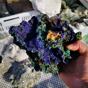 Commercio all'ingrosso Ruvido Blu Azzurrite Campione Di Cristallo di Grandi Dimensioni Grezzo Pietra Azzurrite Malachite Campioni di Minerali per la decorazione domestica - Product Image 5
