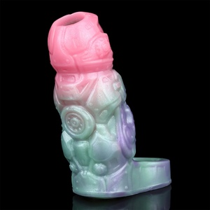 SHAZ Funda para Pene de Extremo Abierto, Funda para Agrandamiento de Pene, Cubierta para Pene, Retrasador de Eyaculación, Estimulador para Hombres, Juguetes Sexuales - Product Image 4