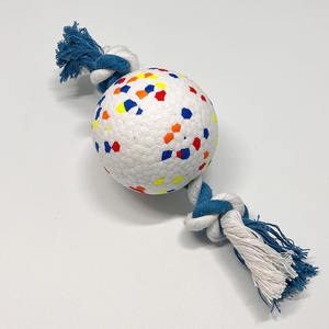 Palla per Cani Ecologica Elastica Resistente ai Morsi Pulisce i Denti con Corda Giocattolo Interattivo per Addestramento Cani di Taglia Grande - Product Image 4