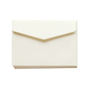 En stock, enveloppe blanche ivoire simple personnalisable de 11,3 x 8 cm pour carte de vœux - Product Image 1