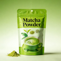 Sachets refermables écologiques de 1 kg pour farine, laminés, avec trou de suspension 22*32 (10-12 cm) pour poudre de Matcha
