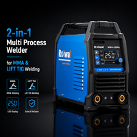 Machine à souder MMA portable Rolwal 250A avec écran LCD, moteur DC, nouvelle, 220V