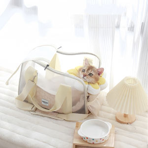 Taşınabilir Pet seyahat sırt çantası evcil taşıyıcı açık Tote çanta maruz kafa köpek kedi araba çapraz vücut çanta - Product Image 2