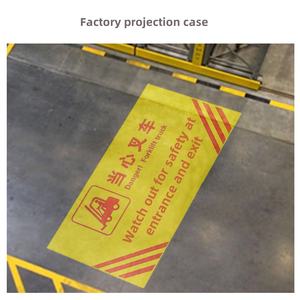 Panneau d'avertissement de sécurité professionnel LED Gobo Projection Light IP65 pour entrepôt de sécurité '<span class=keywords><strong>Stop</strong></span> Forklift' Signe de trottoir - Product Image 2