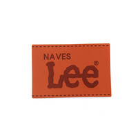 Patchs estampés à chaud en cuir PU de faible quantité minimale de commande, patchs en faux cuir gravés au laser, étiquette de vêtement en cuir véritable pour jean