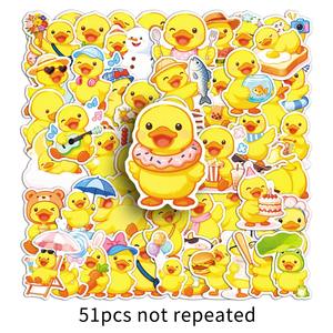 51 Lindas Pegatinas Decorativas de Vinilo con Diseño de Patos - Decoración Impermeable para Diarios, Espejos y Tazas de Niñas - Product Image 5