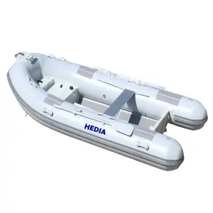 340cm powder coat 5083 aluminum plate rigid inflatable boat rib 340 with double hard bottom