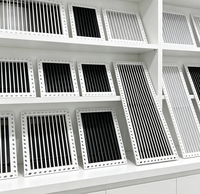 Grille de ventilation ABS rectangulaire pour flux d'air, sortie d'air, montage au plafond, extérieur, hôpital, salle de sport