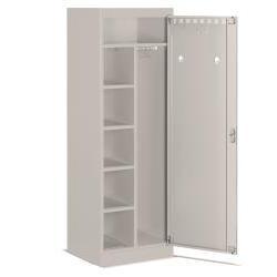 Fami Perfom Series Changing Room Closet 585x500x1750 Mm Light <b>Grey</b> Ral7035 With Accessories - Product Image 3