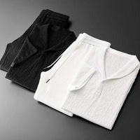 Nouvel Ensemble Sportif Tendance d'Été pour Hommes, Polyvalent, Décontracté et Élégant, avec Pantalon Court et Manches Courtes