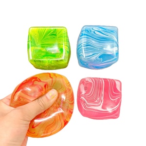 Juguete mágico de malta de goma moldeable con patrón de flujo, estilo popular transfronterizo, cubo blandito de descompresión de rebote lento, venta al por mayor - Product Image 5