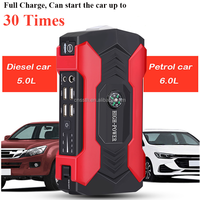 Vente directe d'usine, démarreur de voiture à double USB avec écran LCD, powerbank 12V 28000mAh, démarreur et compresseur d'air pour pneus