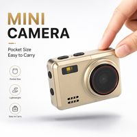 Mini caméra numérique DC23M 1080P en forme de bouton, 2MP CMOS, métal, 64 Go MicroSD, charge USB-C, lampe torche LED intégrée, grand angle 68°