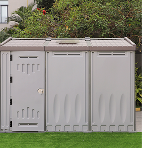 Vente en gros maisons modulaires armoire de rangement extérieure préfabriquée abris imperméables abris de <span class=keywords><strong>jardin</strong></span> en plastique stockage portable hangar de stockage - Product Image 2