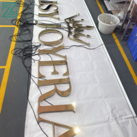 Enseigne en lettres 3D en acrylique avec rétroéclairage LED en métal, fabriquée sur mesure par une usine vérifiée en Chine, avec bandes LED pour la publicité extérieure