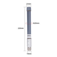 Antenne WiFi double bande 8dBi verticale omnidirectionnelle en FRP argenté MIMO 2.4/5.8GHz pour communication extérieure avec connecteur N femelle
