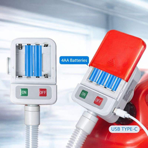 <span class=keywords><strong>Pompe</strong></span> de transfert de carburant pour bidons, 3,8 GPM, alimentée par batterie / buse à arrêt automatique, double alimentation AA ou USB-C - Product Image 4