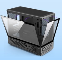 Boîtier PC AntarcChill Mid Tower avec panneau en verre trempé, compatible avec refroidissement liquide 360, boîtier PC de jeu RGB
