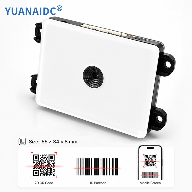 Embedded 2D Barcode Scanner Module QR Code Reader CMOS Scanner Engine USB TTL Interface for Self Service Kiosk
