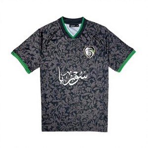 T-shirts unisexes décontractés respirants à séchage rapide Nouveaux T-shirts d'été surdimensionnés pour hommes avec drapeau de la Syrie 100% polyester Col rond Coupe automatisée - Product Image 4