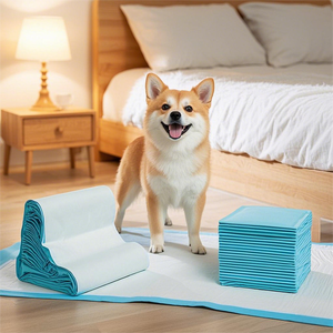 OEM toptan özel çevre dostu bambu evcil hayvan yastıkları tek kullanımlık koku kontrolü çiş pedleri ahşap pamuk ile yapılan evcil hayvanlar için - Product Image 1