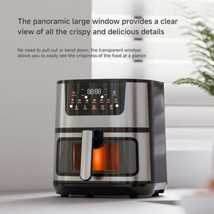 Friteuse à air numérique intelligente en acier inoxydable 15L sans huile avec fenêtre de visualisation, cuisson sans huile - Product Image 3