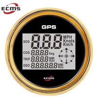 Compteur de vitesse numérique GPS 85 mm pour voiture et bateau avec rétroéclairage 12V/24V