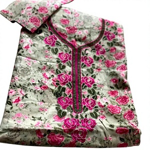 Vestido Ligero de Tela Twill Orgánica para Mujeres y Niñas Musulmanas, Tejido con Hilo Peinado, Ropa Islámica Modesta - Product Image 1