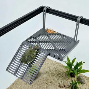 Plataforma flotante avanzada personalizada para tortugas, rampa, escalera, isla flotante, terraza de descanso para tortugas, muelle para tanque de reptiles - Product Image 1