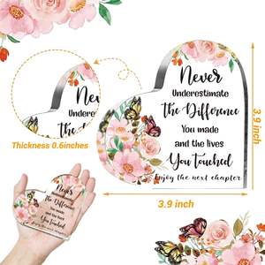 Placa de Regalo Acrílica para el Día de la Madre o Cumpleaños de Mamá, Regalo de San Valentín para <span class=keywords><strong>Hija</strong></span> o Hijo, Trofeos de Reconocimiento, 100 Piezas - Product Image 2