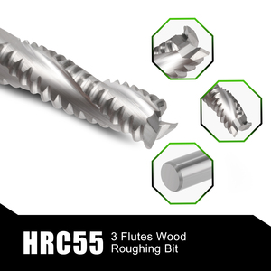 Hozly hrc55 3 sáo răng thô phay Cutter <span class=keywords><strong>tungsten</strong></span> <span class=keywords><strong>carbide</strong></span> gỗ CNC Router <span class=keywords><strong>bit</strong></span> OEM nhanh chóng cắt Keyhole công cụ 1 năm - Product Image 4