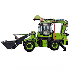 4x4 <b>Small</b> Mini Digger Excavator Backhoe Loader with Price EURO 5 EPA Chinese <b>Wheel</b> Loaders for Sale YUCHAI Engine - Product Image 1