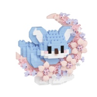 Lot de 442 blocs de construction Koala, animaux mignons, fleurs, lune, briques DIY, jouet éducatif, cadeau pour enfants, décoration de la maison, vente en gros